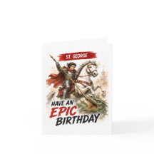 Cartão de Aniversário de São Jorge