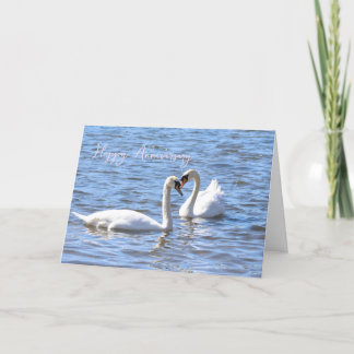 Agradecimento Cartão de aniversário de Swans
