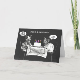 Agradecimento Cartão de Aniversário do Cat Lover