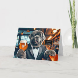 Agradecimento Cartão de Aniversário do Newfie Man