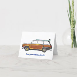 Agradecimento Cartão de Aniversário do Surfer