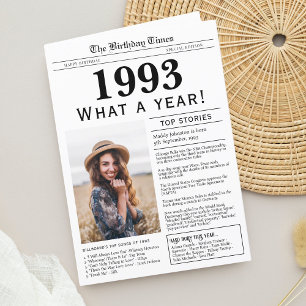 Agradecimento Cartão de Aniversário Feliz de 1993