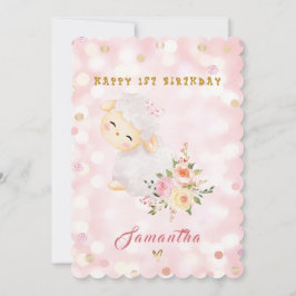 Agradecimento Cartão de Aniversário Feliz de 1 Ano Personalizado