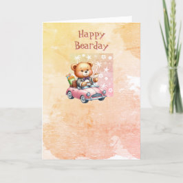 Agradecimento Cartão de Aniversário Feliz do Urso de Teddy