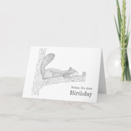 Agradecimento Cartão de Aniversário Feliz Personalizado "Meu pre