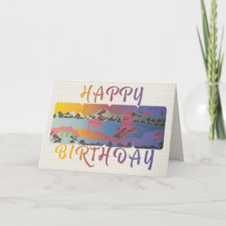 Agradecimento Cartão de Aniversário Mah Jongg Seasons