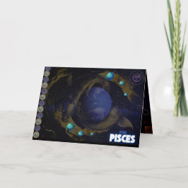 Agradecimento Cartão de Aniversário para peixes