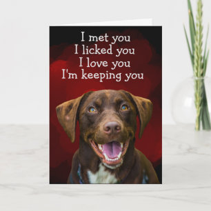 Agradecimento Cartão de aniversário personalizado do seu Labrado