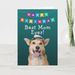 Agradecimento Cartão de Aniversário Personalizado Melhor Mãe De 