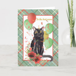 Agradecimento Cartão de Aniversário Personalizado para Cat de Fe