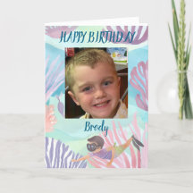 Cartão de aniversário personalizado para meninos d