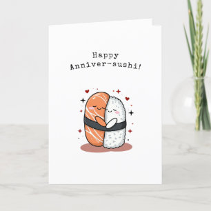 Agradecimento Cartão de Aniversário Sushi