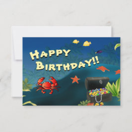 Agradecimento Cartão de Aniversário Tesouro - Personalizado