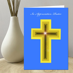 Agradecimento Cartão de Apreciação do Pastor — Cruz