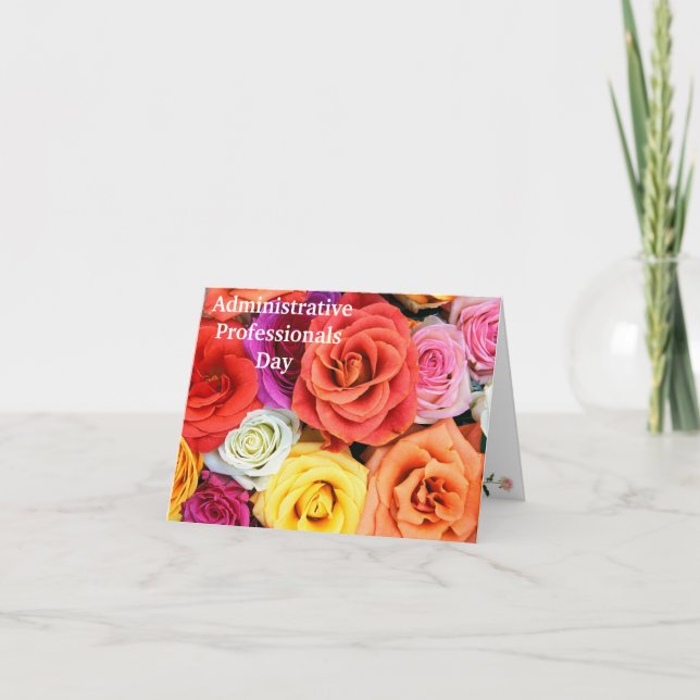 Agradecimento Cartão de Apreciação para Profissionais Administra (Frente)