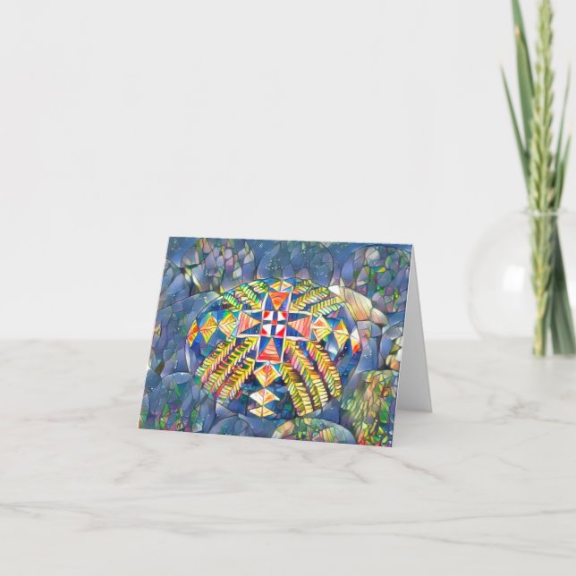 Agradecimento Cartão de Arte Pysanka (Frente)