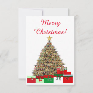 Agradecimento Cartão de Árvore de Natal