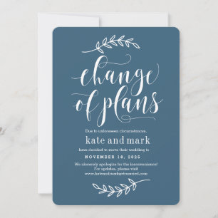 Agradecimento Cartão de Atualização de Casamento de Color EDITÁV