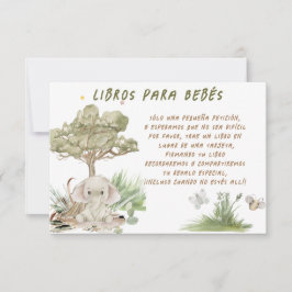 Agradecimento Cartão de Baby Shower de Livros para Bebês