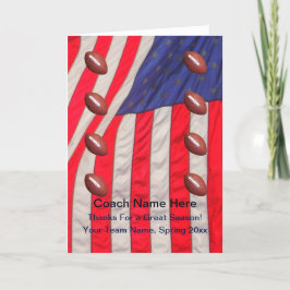 Agradecimento Cartão de Bandeira Americano para o Dentro do Vazi