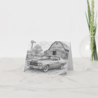 Cartão de Boas Festas 71 Chevelle