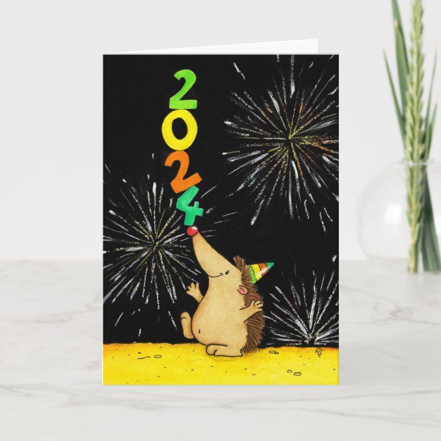 Agradecimento Cartão de Boas Festas de Ano Novo 2024 (Frente)