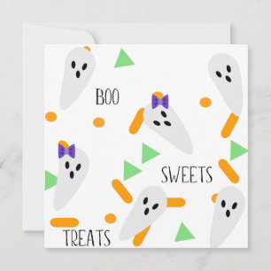 Agradecimento Cartão de Boas Festas de Halloween Confete de Fa