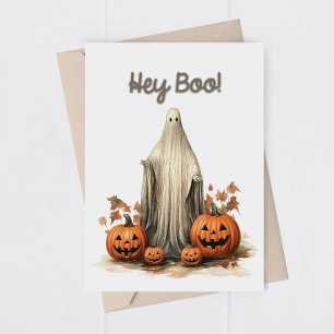 Agradecimento Cartão de Boas Festas de Halloween Divertido de Fa