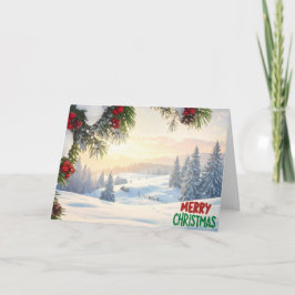 Agradecimento Cartão de Boas Festas de Natal Romanos 6:23 (5x7)