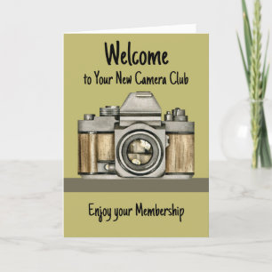 Agradecimento Cartão de Boas-vindas do Camera Club