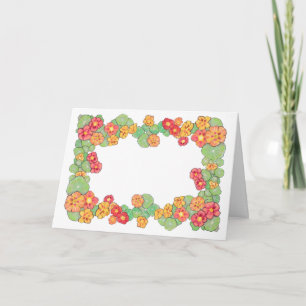 Agradecimento Cartão de Boas-vindas Floral de Verão em Branco po