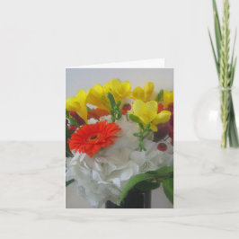 Agradecimento Cartão de Buquê de outono