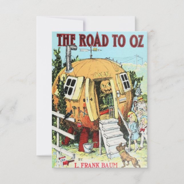 Agradecimento Cartão de capa do livro Road to Oz (Frente)