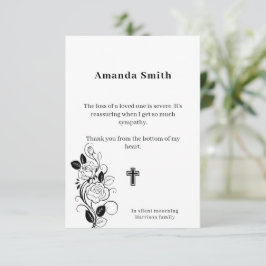 Agradecimento Cartão de Caridade de Comemoração