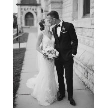Cartão de Casamento com Coração e Foto 2
