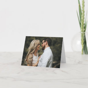 Agradecimento Cartão de Casamento Fotográfico