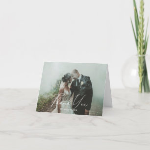 Agradecimento Cartão de Casamento Fotográfico