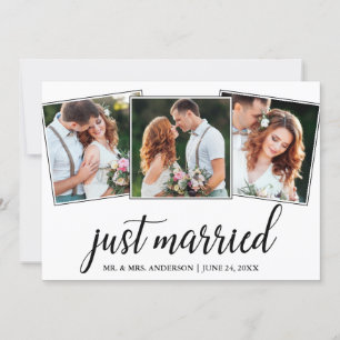 Agradecimento Cartão de Casamento Fotográfico Recem casados 3