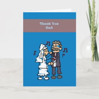 Agradecimento Cartão de Casamento Obrigado Pai