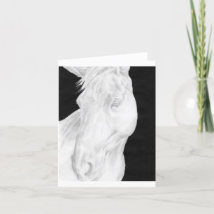 Agradecimento Cartão de Cavalo Desenhado à Mão
