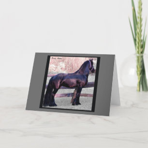 Agradecimento Cartão de Cavalo Frésio