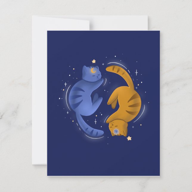 Agradecimento Cartão de Celestial Cats (Frente)