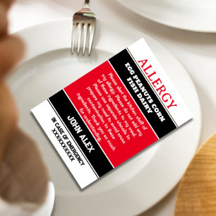 Agradecimento Cartão de Chamada de Emergência do Restaurante de