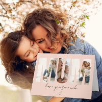 Cartão de Colagem de Fotos da MAMÃE – Mensagem Per