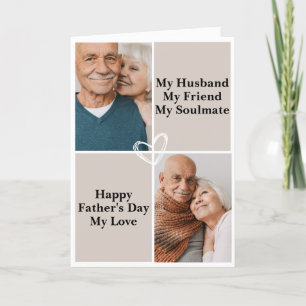 Agradecimento Cartão de Colagem Personalizada de Fotos do dia de