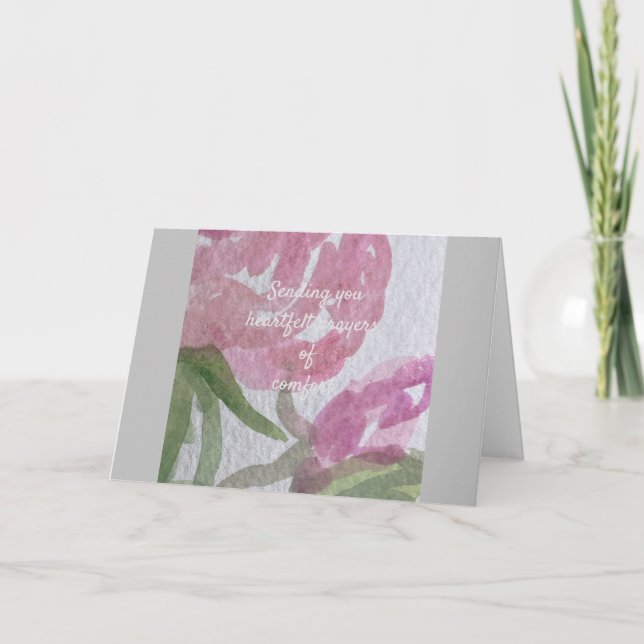 Agradecimento cartão de compaixão (Frente)