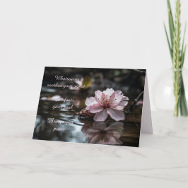 AGRADECIMENTO CARTÃO DE CONDOLÊNCIAS CHERRY BLOSSOM