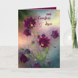 AGRADECIMENTO CARTÃO DE CONDOLÊNCIAS CONFORTO E AMOR