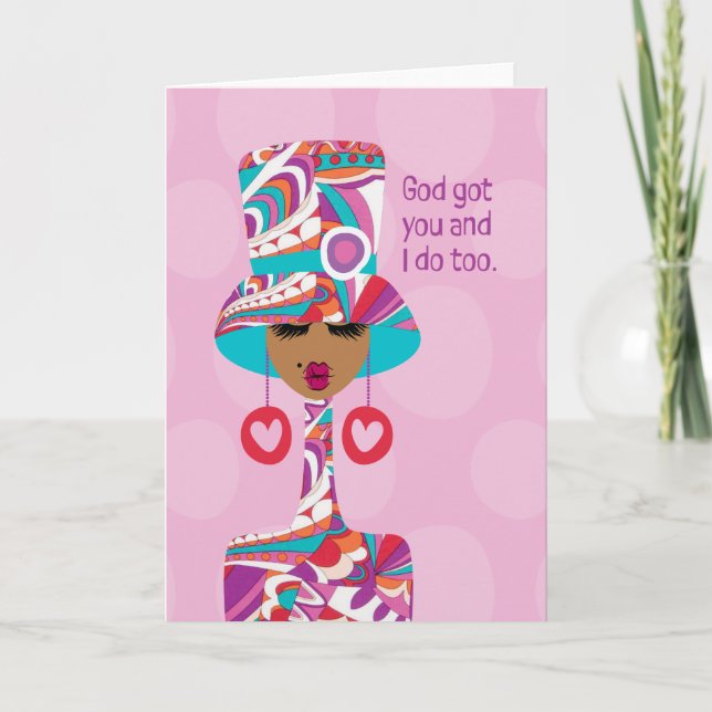 Agradecimento Cartão de condolências - Deus te trouxe e eu també (Frente)