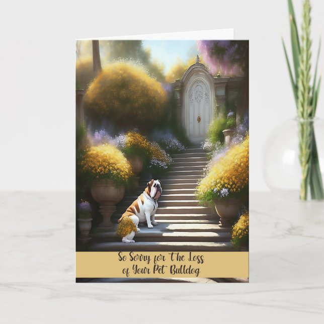 Agradecimento Cartão de condolências para a tecnologia Pet Bulld (Frente)